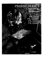Fender PX-2200-Series - Owners Manual 